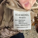 Sue Wong Nocturne Cocktail Dress Women 6 Gold Silk Beaded Holiday New Years Y2K Photo 2