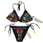 Nanette Lepore Marietas Embroidered Bikini Set, XS Photo 1