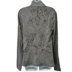 Lululemon  Gray Black Speckled Mock Neck Long Sleeve Top Size 8 Thumb Holes Photo 2