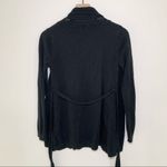 Liz Lange Black Maternity Open Front Belted Cardigan, S Photo 2