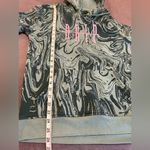 Brooklyn Cloth  Teal Swirl Embroidered Drip Hoodie. Kangaroo Pocket. Sz: S. Photo 3