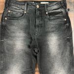 Pilcro and the Letterpress Anthro Pilcro Black Buckled Boyfriend Jeans HighRise Cinch Waist -Size 27 Photo 5