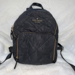 Kate Spade ‎ Quilted Nylon Backpack Black Adjustable Straps Women's Bag Photo 0