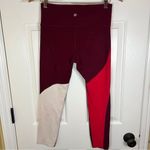 Athleta Elation Asymmetrical 7/8 Legging Garnet Red Size Medium Photo 2