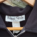 Ronni Nicole Vintage 90s Textured Waffle Knit Sleeveless Quarter Zip Dress Photo 2