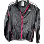 Adidas size S lightweight running jacket reflective stripes Photo 0