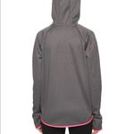 Under Armour 🩶✨ Cozy Sportstyle Grey with Pink Trim Fleece Hoodie Photo 9