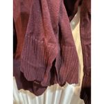 Loft  Women's‎ XL Burgundy Crew Neck Long Sleeve Knit Sweater Casual Pullover Photo 5