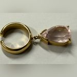 Cornelia Webb Pale Pink Quartz Yellow Gold Plated Ear Cuff Photo 1