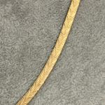 14K Gold Electroplated Herringbone Necklace Photo 3