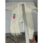 Lucky Brand Womans  Medium Long Sleeve Blanket Cascading Cream Detail Cardigan Photo 6