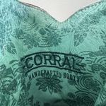 Corral Western Boots Leather Horseshoe Embroidered Studded Cowboy E1615 Sz 7 Brown Photo 4