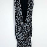 Tracy Reese Geometric Print Draped Faux Wrap Jersey Knit Dress Small Photo 1