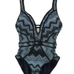 Becca New Black Sky Colorplay Show & Tell Reveal Lace One-Piece Swimsuit Size XS Photo 3