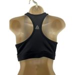 Reebok  Black Logo Racerback Sports Bra Womens Medium Photo 5