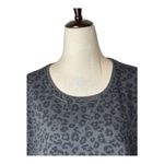 Z Supply  Shirt Women XS Gray‎ Black Leopard Weekender Tunic Top NWT Athleisure Photo 5