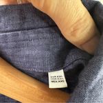 Massimo Dutti  100% Linen Blue Button Up Shirt Size XXL Photo 3