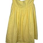 Princess Polly  Strapless Dress Women's Size 6 Yellow Lined Smocked Fit Flare Photo 1