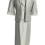 Alex Evenings  Size 12 Dress 2 Piece Set Wedding Party Classy Modest Photo 0