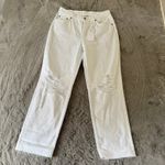 Rails  The Atwater Blanche‎ Distressed White Slouchy Straight Leg Jeans Photo 2