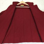 Ashley B Bernardo Women's Red Wool Blend Bell Sleeve Button Front Jacket L Size L Photo 2