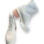 Bernardo Salerno Lace-Up Rubber Sole Boot US 6.5M White Suede Photo 5