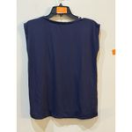 Eileen Fisher New With Tag‎  Cap Sleeve Drawstring Jersey Top Black Size PP 2/4 Photo 2