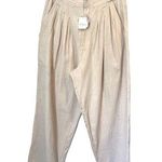 Free People NWT Women's 100% Cotton Balloon Pleated Pants sz. 6 Pale Pink Photo 0