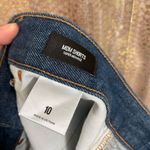 EXPRESS Super High Waisted Dark Wash Mom Jean Shorts Size 10 NWT Photo 4