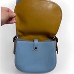 Coach 1941 Saddle Bag 23 Purse Glovetanned Leather Blue Anniversary Edition Photo 3