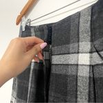 Aritzia  x Wilfred • chambéry check wool cashmere pant in grey sz 4 Photo 8