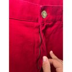 Lauren Jeans‎ Co. Ralph Lauren Red Denim Pants Gold Hardware High Rise Size 10 Photo 1