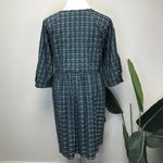 Madewell Marianna Puff-Sleeve Blue & Green Plaid Mini Dress - New! - Size 3x Photo 3
