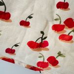 Farm Rio Cherry Print Linen Blend Skort, Size XL Photo 12