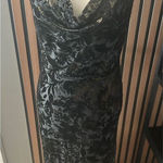 David's Bridal David’s bridal mother of the bride bridesmaid long maxi black dress with gold sh Photo 0