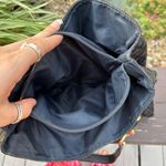 Tommy Hilfiger Black Gold Chain Logo Print Shoulder Bag Faux Leather Trim Purse Photo 9