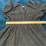 Anthropologie The Somerset Textured Black Mini Dress Cotton Peasant Tiered NWT Photo 13