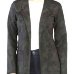 Rachel Zoe  Camo Blazer Womens Size M‎ Open Front Long Sleeve Career Jacket Photo 0