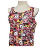Kad Creations Sleeveless Midi Dress Made in Hawaii Red Blue Black Yellow Large Photo 1