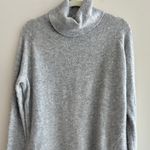 H&M  Basics Grey Turtleneck Sweater, Classic Cozy Knit, Size Small Photo 3