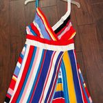 Tracy Reese x Anthropologie Multicolored Seaside Striped Midi Dress Size 10P Photo 9