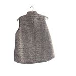 Entro  Women’s Vest Size 1X Sherpa‎ Zip Up Brown Photo 1