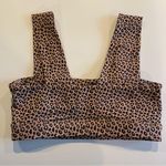 All Fenix Leopard Print Sports Bra Size Small Removable Pads Brown Photo 1