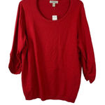 Dress Barn  Women's Cherry Red Casual Top Photo 0