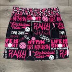 Skort Obsession 17” High Rise Pickleball Tennis Golf Skirt Skort Black Pink XL Photo 1