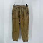 Anthropologie  Women's Large Pants Rhys Utility Jogger‎ Moss Yellow Green Photo 1