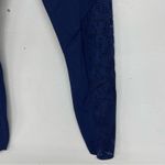 Varley  Navy Blue Laser Cut High Rise Full Length Leggings Pants Womens XS Gym Photo 1