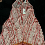 Red and White Striped Dress Size XL Photo 3