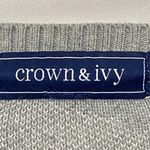 Crown & Ivy WO SIZE 1X (see measurements below) CASHMERE BLEND GRAY CAMO SWEATER Photo 2