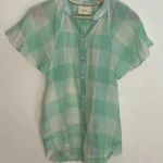 Maeve Gingham Flutter Top Photo 0